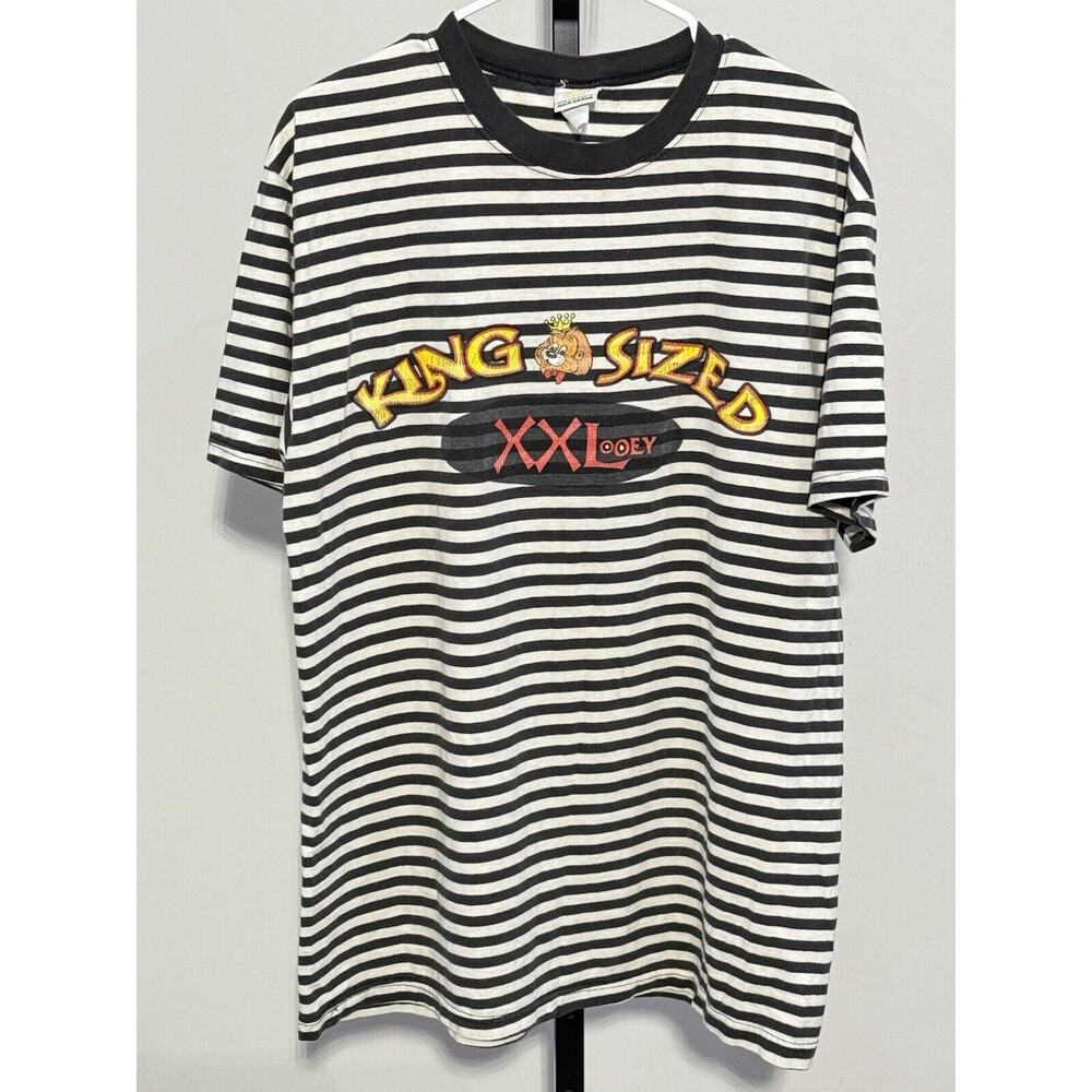 Vintage 1993 MGM Grand “KING SIZED” Striped Shirt X -Large